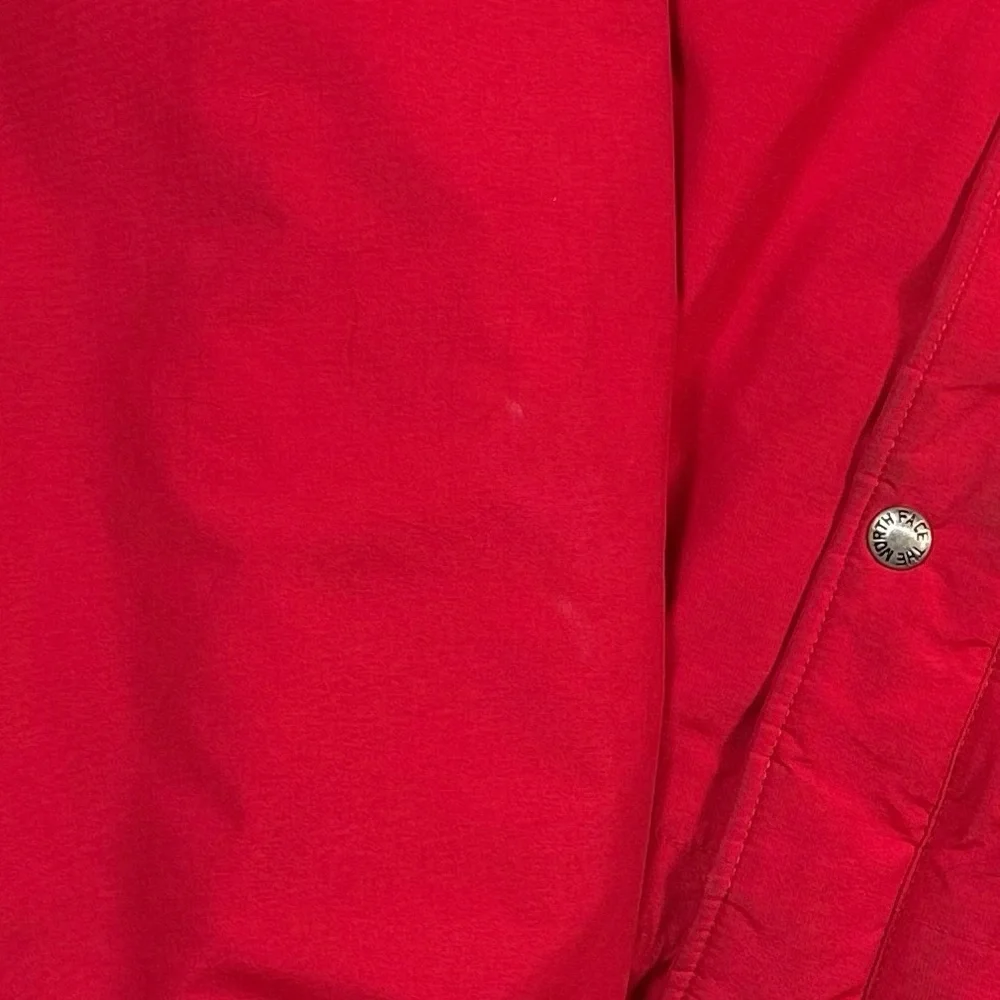 Vintage 80s North Face Gore Tex brown label red snap ski puffer Jacket men Large